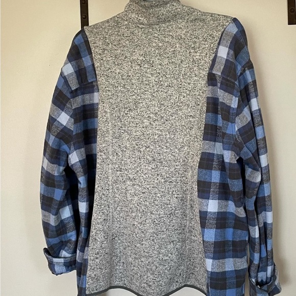 Eddie Bauer upcycled flannel pull over - Picture 2 of 2